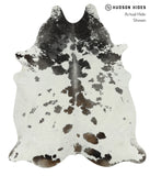 Grey with White Cowhide Rug #17229