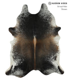 Salt and Pepper Brown Cowhide Rug #17315