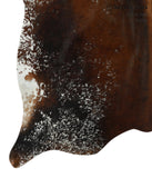 Salt and Pepper Brown Cowhide Rug #17318