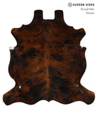 Dark Brindle Cowhide Rug #17762