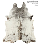 Grey with White Cowhide Rug #17838