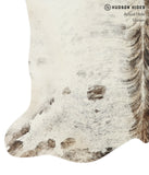 Grey with White Cowhide Rug #17838