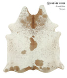 Salt and Pepper Brown Cowhide Rug #17893