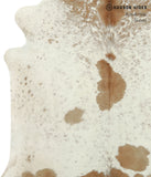 Salt and Pepper Brown Cowhide Rug #17893