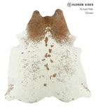 Beige and White Cowhide Rug #17904