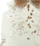 Beige and White Cowhide Rug #17904