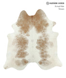 Beige and White Cowhide Rug #17928