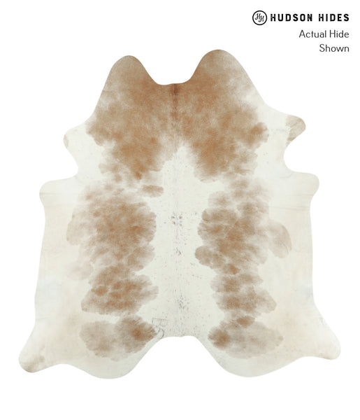Beige and White Cowhide Rug #17928