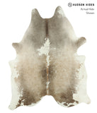 Beige and White Cowhide Rug #17962