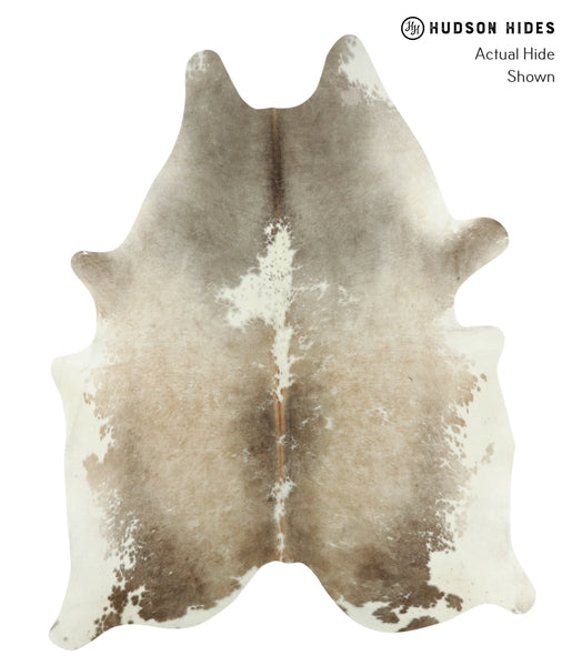 Beige and White Cowhide Rug #17962