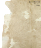Beige and White Cowhide Rug #17993