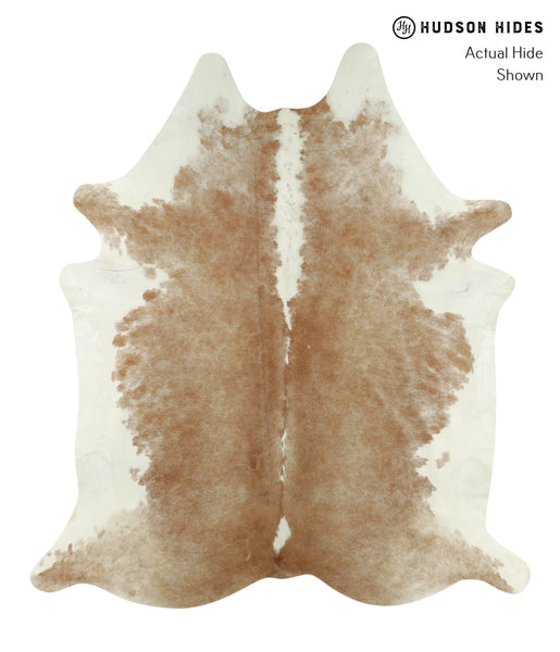 Beige and White Cowhide Rug #18006