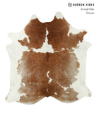 Brown and White Cowhide Rug #18030