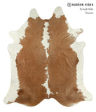 Brown and White Cowhide Rug #18097