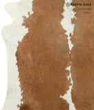 Brown and White Cowhide Rug #18097