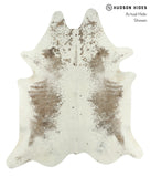 Salt and Pepper Brown Cowhide Rug #18098