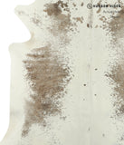 Salt and Pepper Brown Cowhide Rug #18098