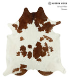 Brown and White Cowhide Rug #18111