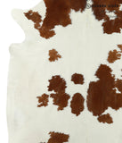 Brown and White Cowhide Rug #18111