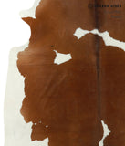 Brown and White Cowhide Rug #18115