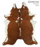 Brown and White Cowhide Rug #18153
