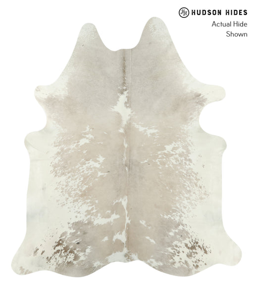 Beige and White Cowhide Rug #18175