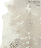 Beige and White Cowhide Rug #18175