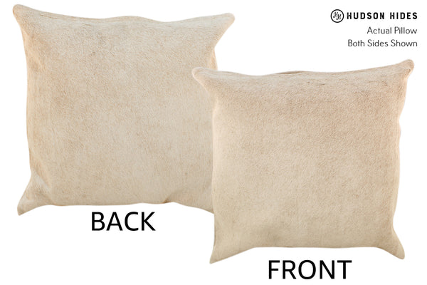 Beige Cowhide Pillow #18196