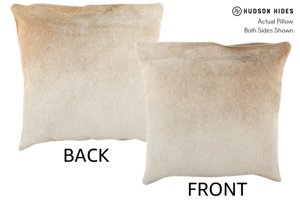 Beige Cowhide Pillow #18198