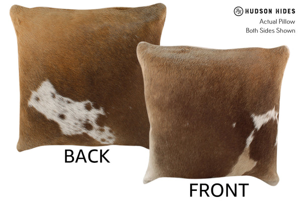 Caramel Cowhide Pillow #18250