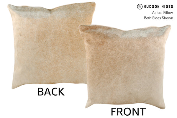 Beige Cowhide Pillow #18251