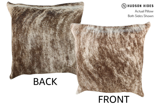 Light Brindle Cowhide Pillow #18320