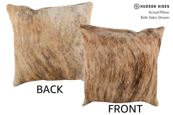 Light Brindle Cowhide Pillow #18325