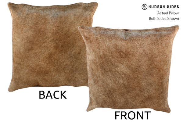 Caramel Cowhide Pillow #18326