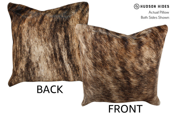 Light Brindle Cowhide Pillow #18335