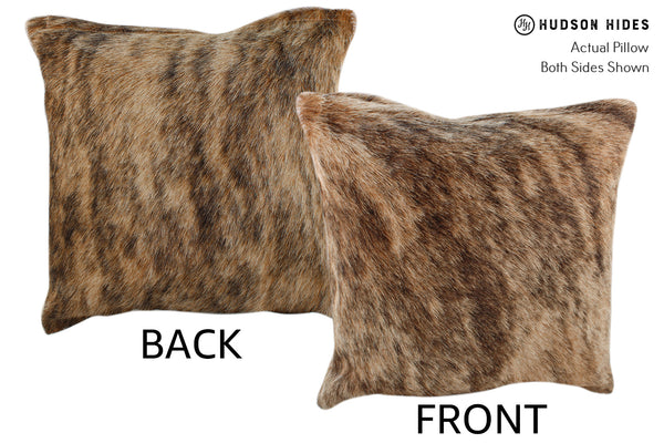 Light Brindle Cowhide Pillow #18368