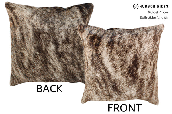 Light Brindle Cowhide Pillow #18373