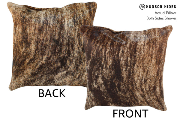 Light Brindle Cowhide Pillow #18412