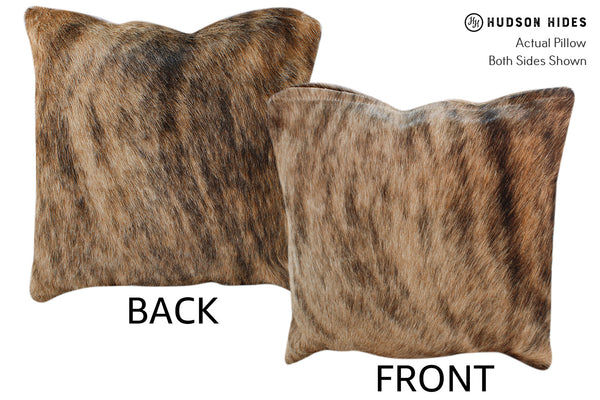 Light Brindle Cowhide Pillow #18467