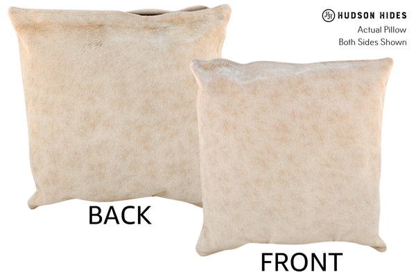 Beige Cowhide Pillow #18498
