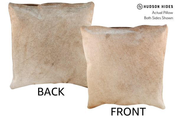 Taupe Cowhide Pillow #18534