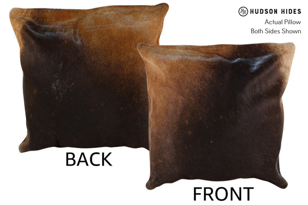 Chocolate Cowhide Pillow #18542