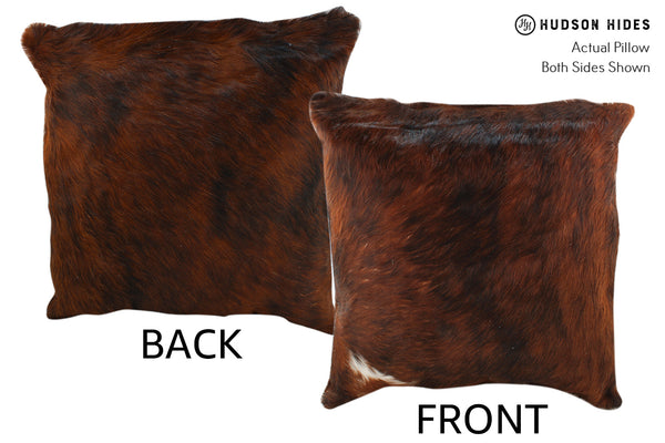 Dark Brindle Cowhide Pillow #18627