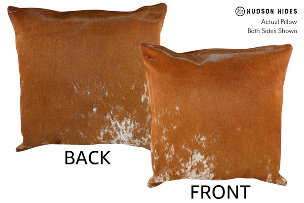 Salt and Pepper Brown Cowhide Pillow #18707