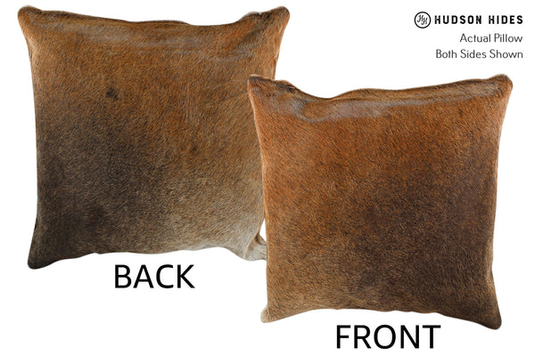Caramel Cowhide Pillow #18713