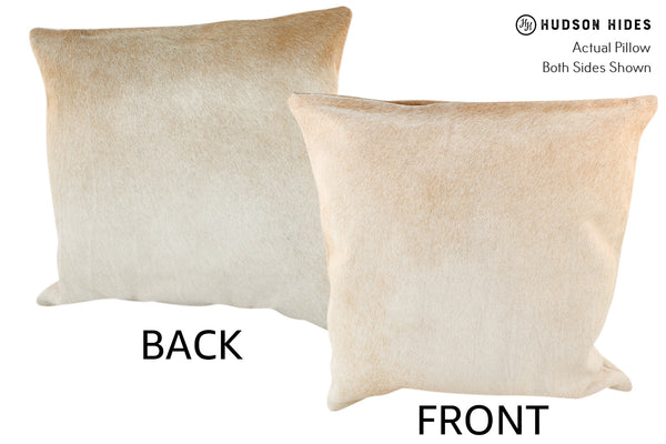 Beige Cowhide Pillow #18721
