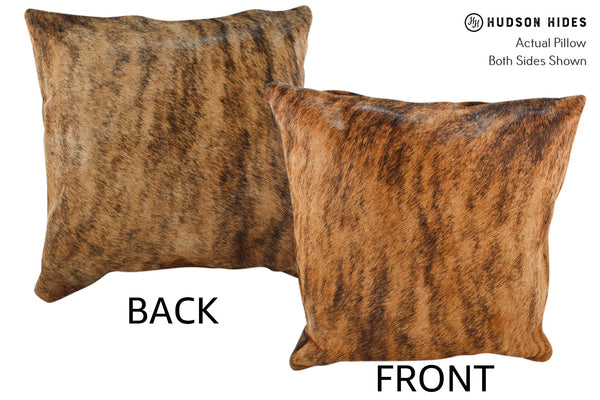 Medium Brindle Cowhide Pillow #18832