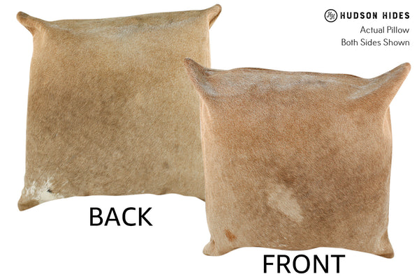 Caramel Cowhide Pillow #18834
