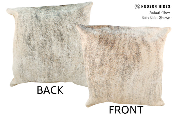 Light Brindle Cowhide Pillow #18857
