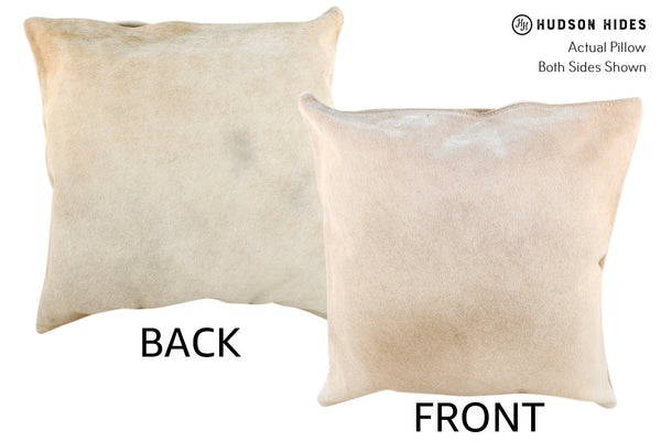 Beige Cowhide Pillow #18897
